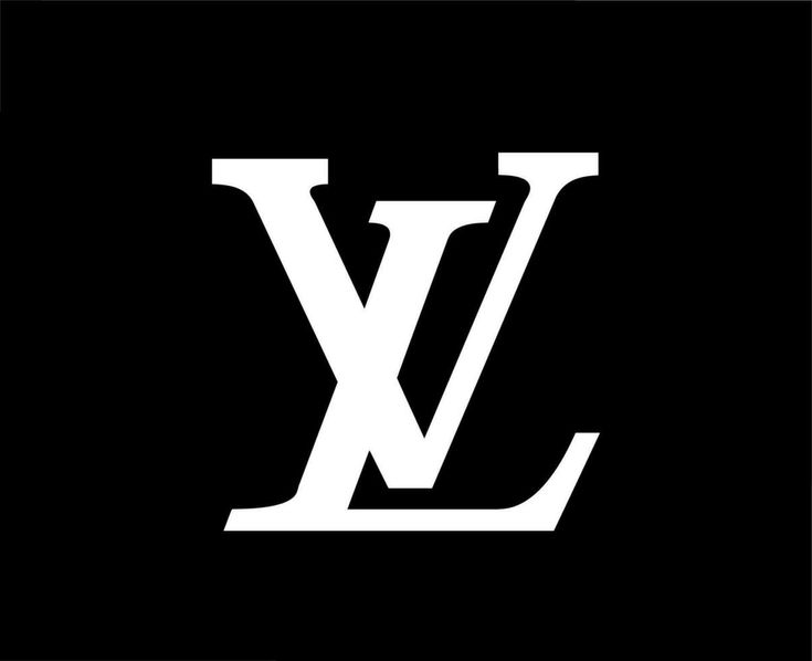 Baixar Louis Vuitton marca logotipo branco símbolo Projeto roupas moda vetor ilustração com Preto fundo